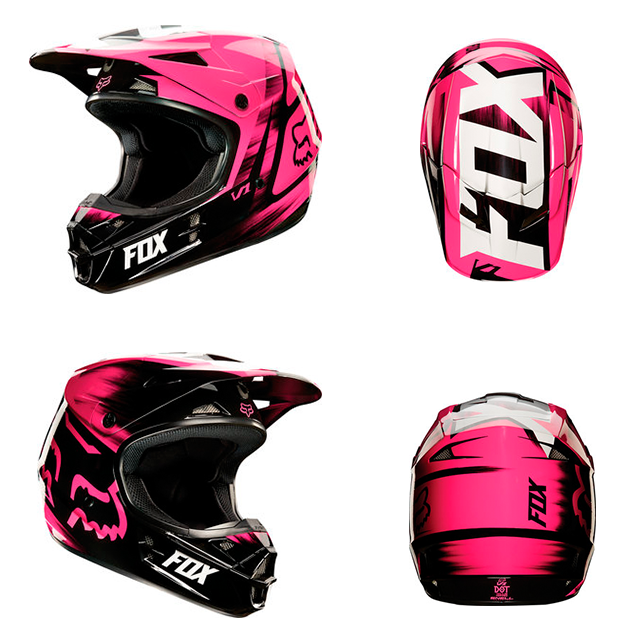 FOX V1 HELMET VANDAL PINK